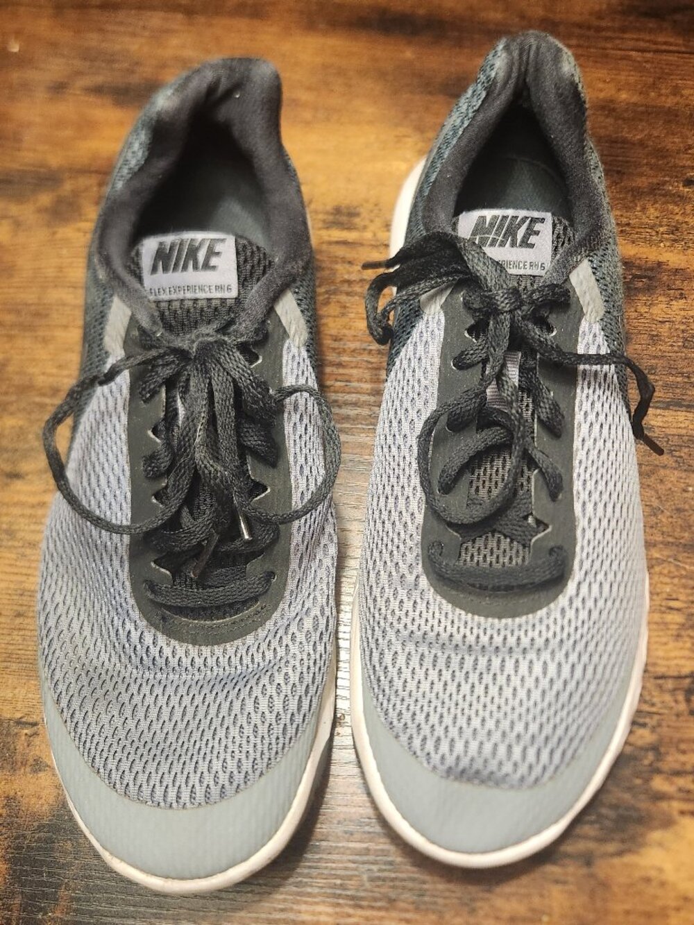 Nike Gray and Black Mesh Running Sneakers Women Size 8.5